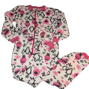 💥5/20$ Cozy Pink and Black Penguin Pajama Set
